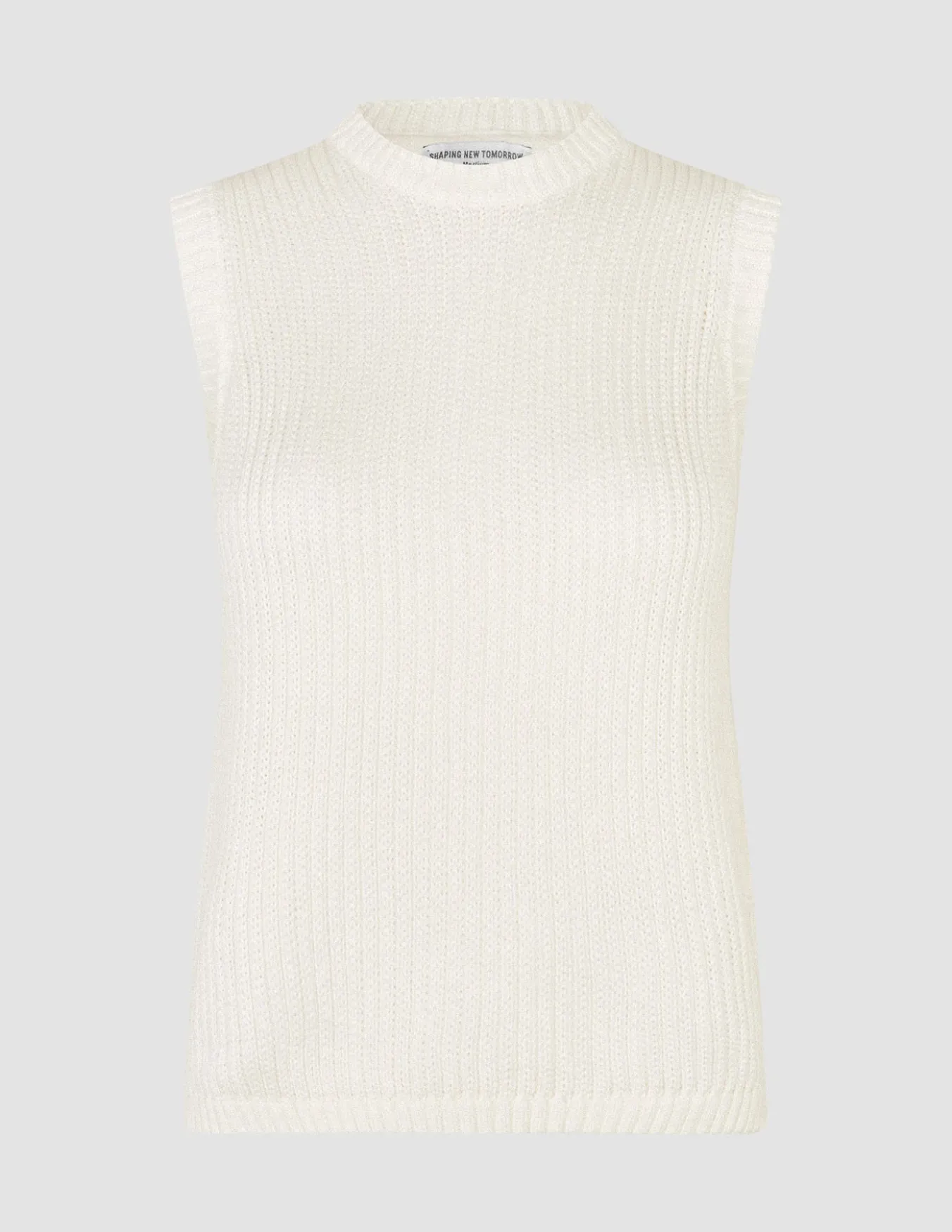 Women's Structured Knit Top Off White