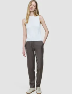 Women's Structured Knit Top Off White