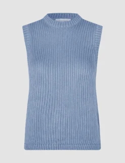 Women's Structured Knit Top Serenity Blue