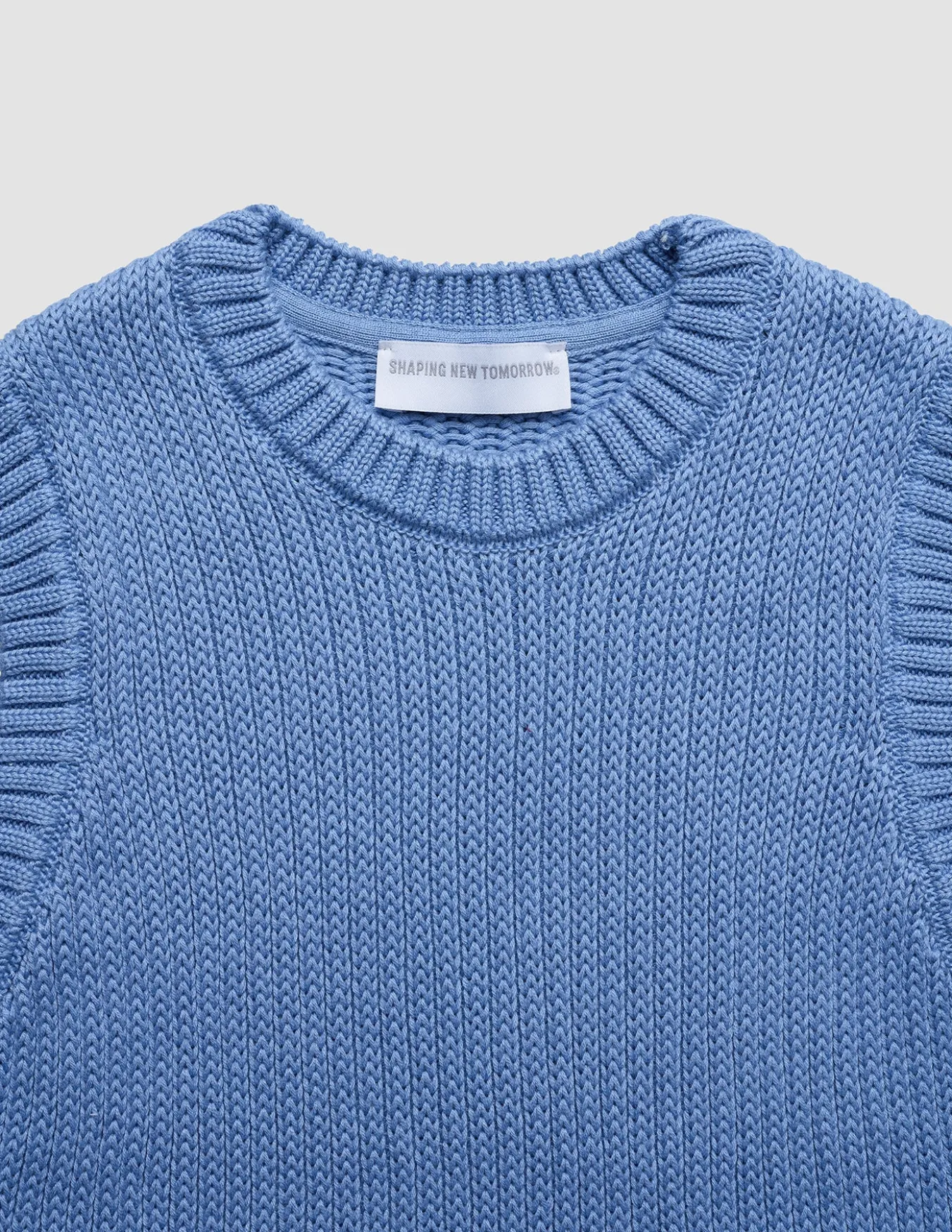 Women's Structured Knit Top Serenity Blue