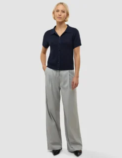 Women's Structured Polo Navy