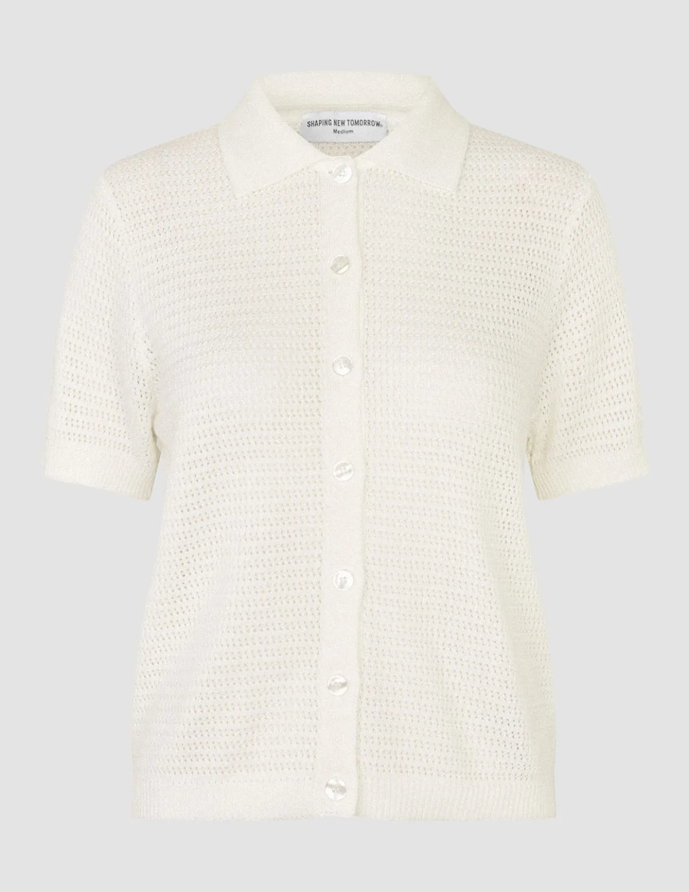 Women's Structured Polo Off White