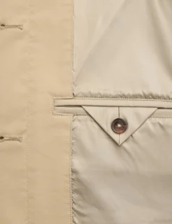 Women Waterproof Trench Coat Short Sand Grain